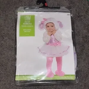 Little Lamb Infant Costume with Pink Accents